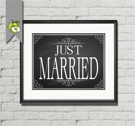 Printable Just Married Sign
